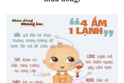 Tuyên truyền công tác phòng chống rét cho trẻ