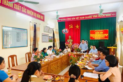 Thứ 4, ngày 29/10/2025, Trường Mầm non Khánh Lợi đón  tiếp Đoàn giám sát của UBND xã Khánh Thiện về làm việc với nội dung sau  “Giám sát việc thu, sử dụng tiền ăn và công tác đảm bảo vệ sinh an toàn thực phẩm năm học 2024- 2025”